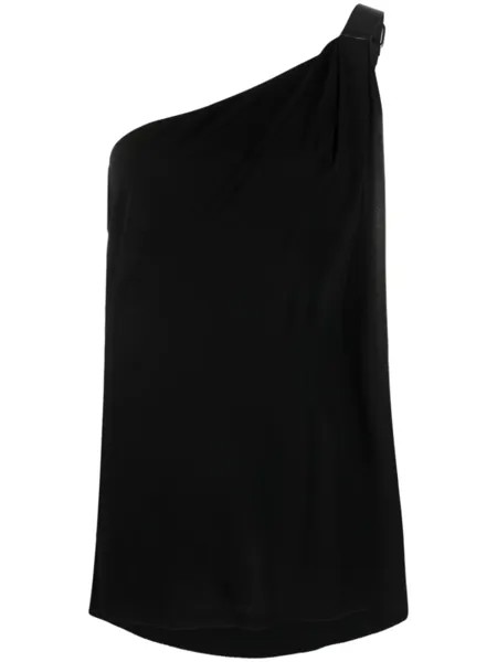 Alberta Ferretti топ на одно плечо, черный