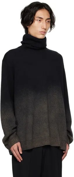 Темно-синяя водолазка с градиентом Yohji Yamamoto