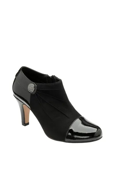 Черные туфли-ботинки на каблуке 'Auvergne' Lotus, черный