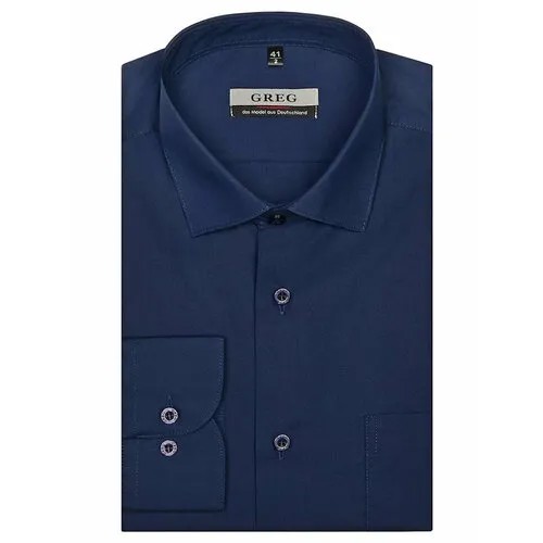 Рубашка GREG, размер 50, синий