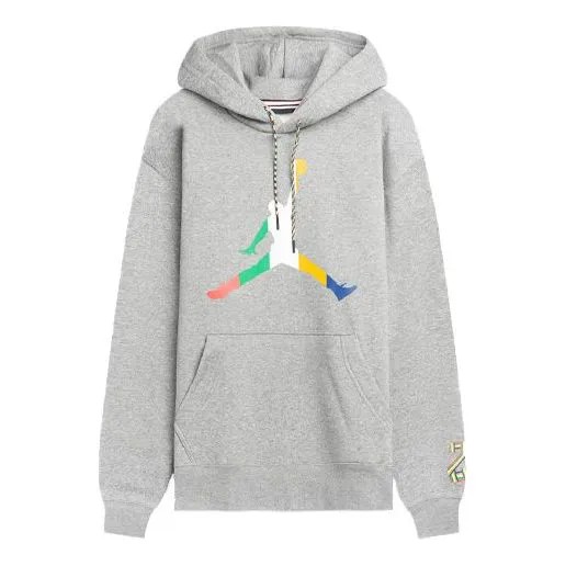 Толстовка Air Jordan Sport DNA Large logo Printing Fleece Stay Warm Gray, серый