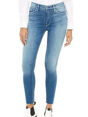 Женские синие джинсы скинни HUDSON с необработанным краем для юниоров Размер: 27