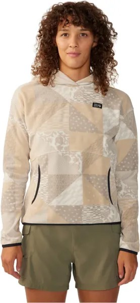 Худи Mountain Hardwear Novelty Microchill Hoodie, цвет Oyster Shell Quilt Print