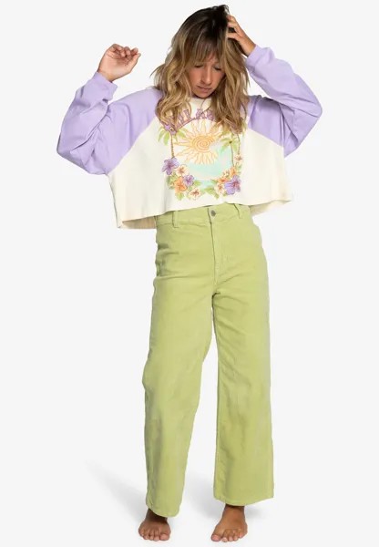 PANTALON EN VELOURS CÔTELÉ POUR FEMME EBJNP00109 Billabong Gold Cord Billabong, Брюки зеленый