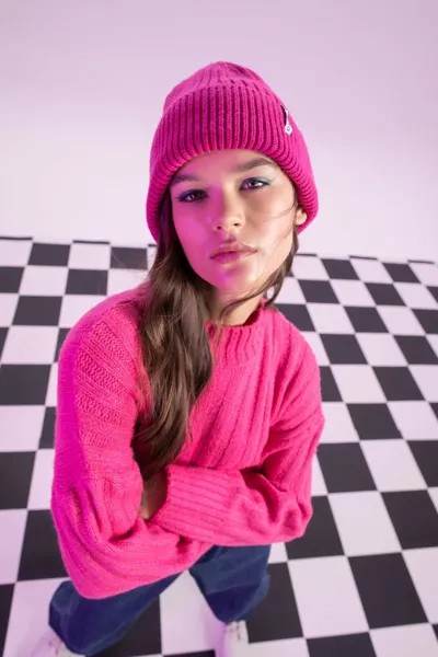 Крутой свитер оверсайз с полуводолазкой DeFacto, розовый
