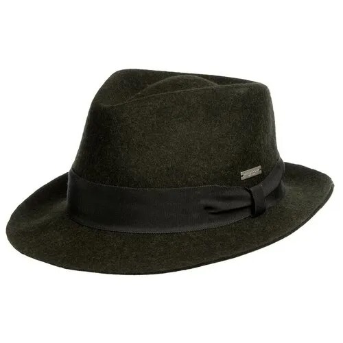 Шляпа Seeberger, размер 57, зеленый