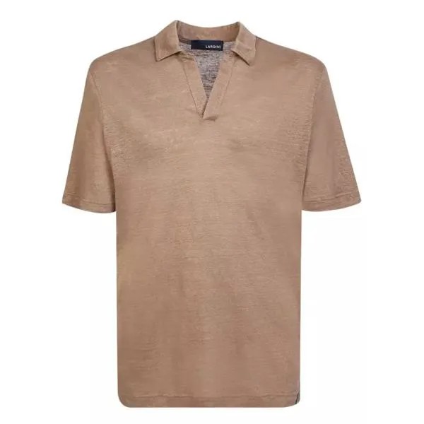 Футболка v-neck polo light shirt Lardini, коричневый