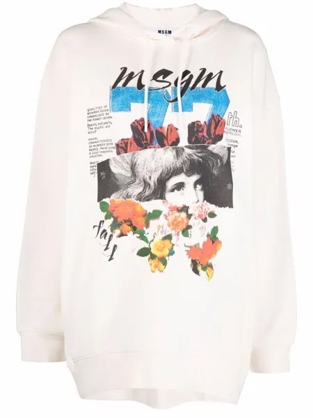 MSGM худи с графичным принтом
