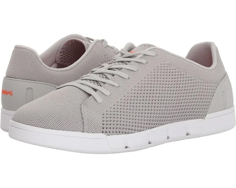 Кроссовки SWIMS Breeze Tennis Knit Sneakers, цвет Light Gray/White