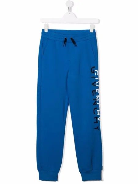 Givenchy Kids спортивные брюки с логотипом