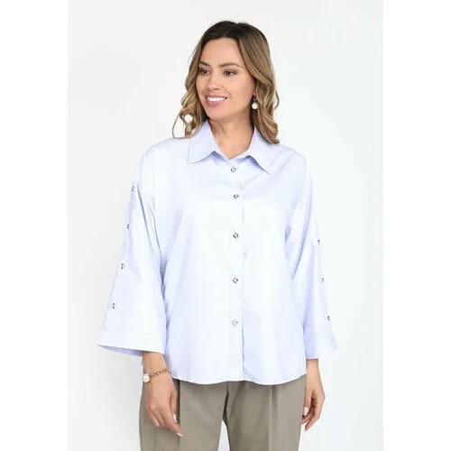 Блуза , повседневный стиль, размер 48, фиолетовый