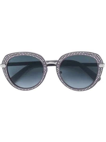 Jimmy Choo Eyewear солнцезащитные очки 'Mori' с заклепками