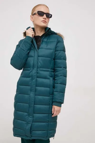 Длинная куртка May Pepe Jeans, зеленый