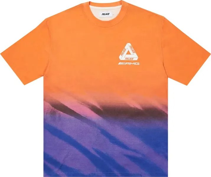 Футболка Palace x AMG 2.0 London T-Shirt 'Orange/Purple', разноцветный