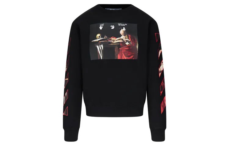 OFF-WHITE Толстовка унисекс, цвет Black