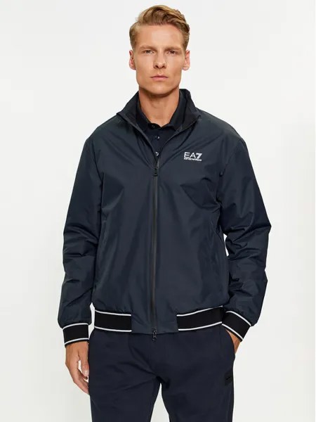 Бомбер стандартного кроя Ea7 Emporio Armani, синий