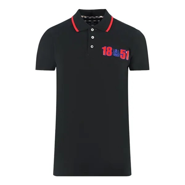Рубашка-Поло London 1851 года Aquascutum, черный