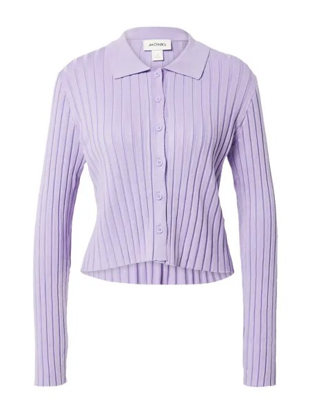 Вязаный кардиган Monki, цвет Pastel Purple
