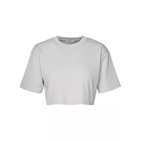 Футболка gray cotton t-shirt Off-White, серый