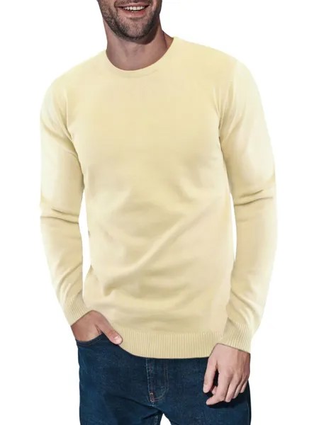 Однотонный свитер с круглым вырезом X Ray, желтый