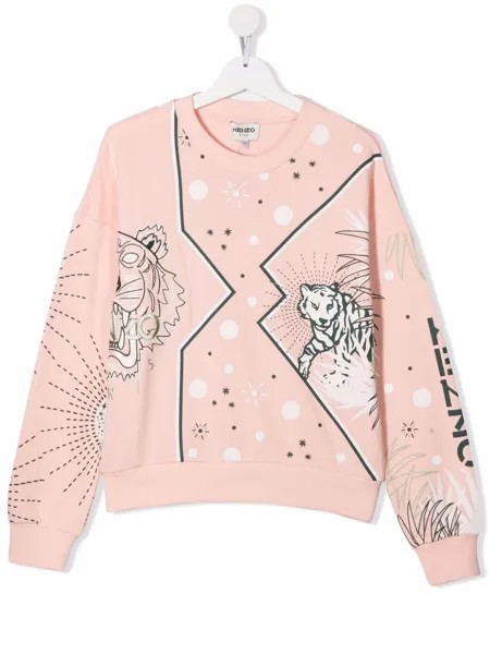 Kenzo Kids толстовка с графичным принтом