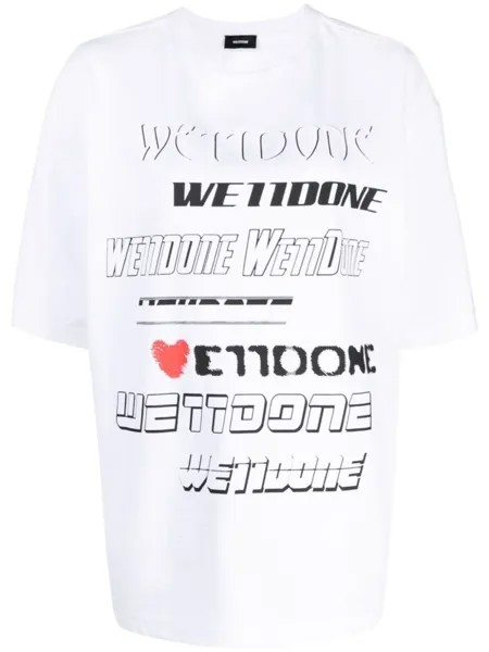 Футболка с логотипом We11done, белый