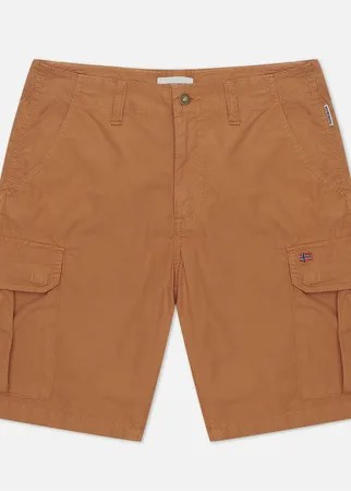 Мужские шорты Napapijri Noto Cargo, цвет коричневый, размер 34