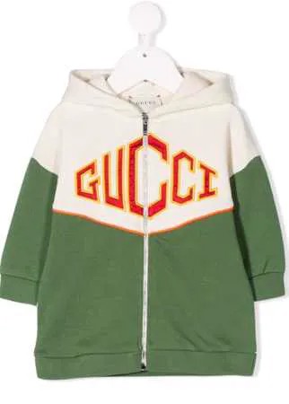 Gucci Kids худи на молнии с нашивкой Gucci Game