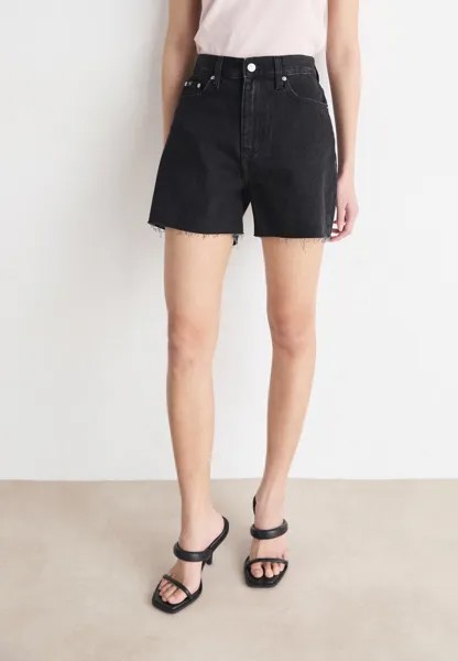 Джинсовые шорты MOM Calvin Klein Jeans, черный джинсовый