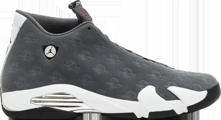 Кроссовки Air Jordan 14 Retro Oregon Ducks - Football PE, серый