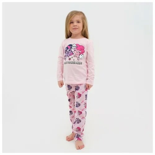 Пижама  Kaftan, размер Пижама детская для девочки My Little Pony, рост 110-116, розовый