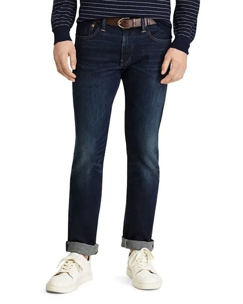 Узкие прямые джинсы Varik в синем цвете Polo Ralph Lauren