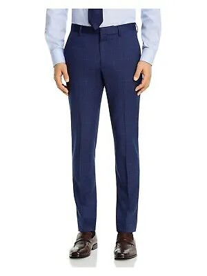 THEORY Мужские брюки Zaine темно-синие с плоской передней частью, очень узкие брюки из смесовой шерсти, талия 34
