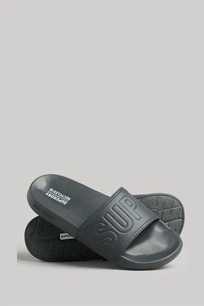Шлепанцы для бассейна Code Vegan Superdry, серый
