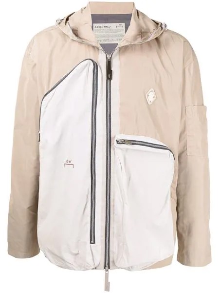 A-COLD-WALL* куртка с контрастными вставками и молниями