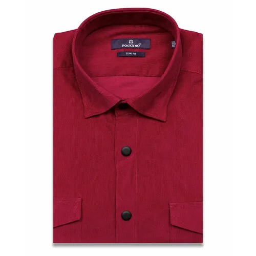 Рубашка POGGINO, размер L (41-42 cm.), красный