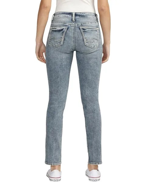 Джинсы Silver Jeans Co. Suki Mid-Rise Straight Leg Jeans L93413ECF289, индиго