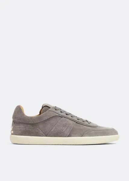 Кроссовки TOD'S Tabs suede sneakers, серый