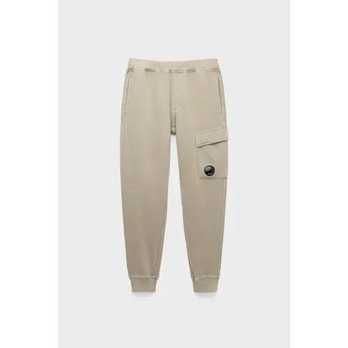 Брюки C.P. Company brushed & emerized diagonal fleece cargo track pants, размер 56, бежевый