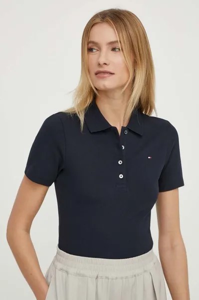 Поло Tommy Hilfiger, темно-синий