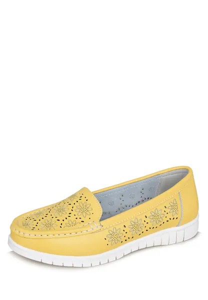Мокасины женские Alessio Nesca ADL21SS-096 желтые 40 RU
