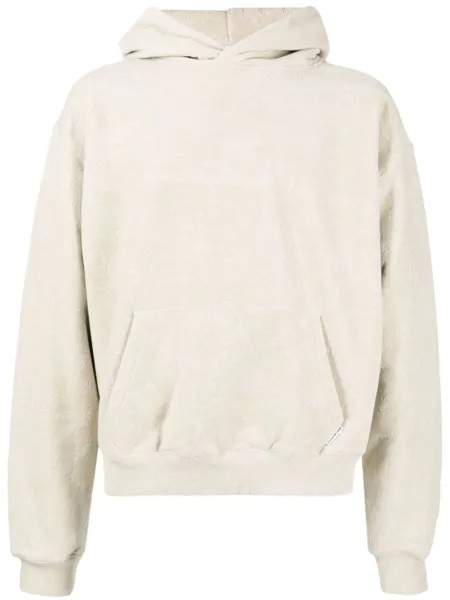 Alexander Wang фактурное худи, серый