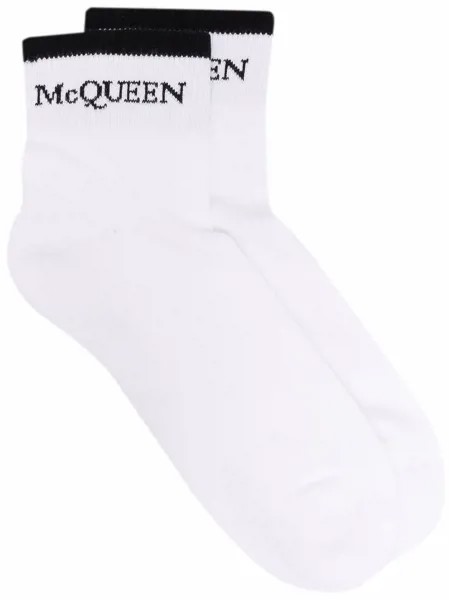 Alexander McQueen комплект из двух пар носков в рубчик