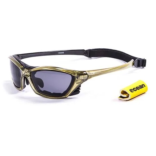 Солнцезащитные очки OCEAN OCEAN Lake Garda Transparent Green / Grey Polarized lenses, зеленый