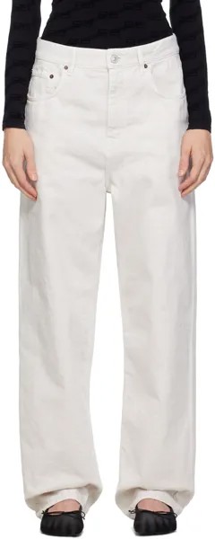 Белые джинсы свободного кроя Balenciaga
