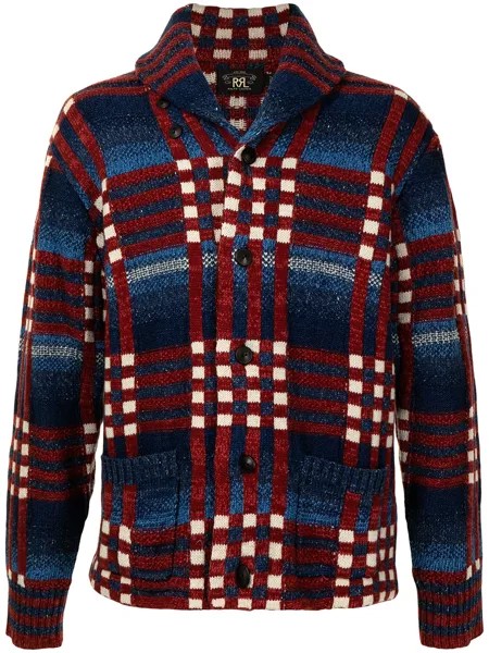 Ralph Lauren RRL клетчатый джемпер с воротником-шалькой
