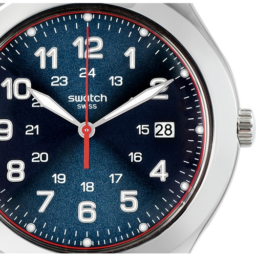 Наручные часы swatch Наручные часы SWATCH HAPPY JOE FLASH YWS440, серебряный, синий