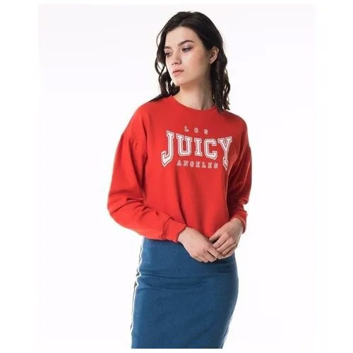 Укороченный свитшот с длинными рукавами-воланами Juicy Couture JWTKT120870/611 Красный 46