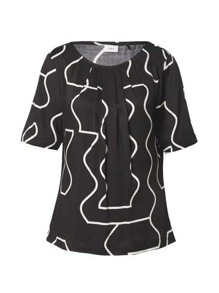 Блуза s.Oliver BLACK LABEL, черный