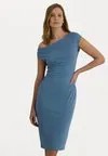 Платье из джерси JONAKIA SLEEVELESS DAY DRESS Ralph Lauren, светло-синий